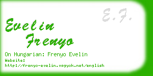 evelin frenyo business card